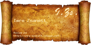 Imre Zsanett névjegykártya